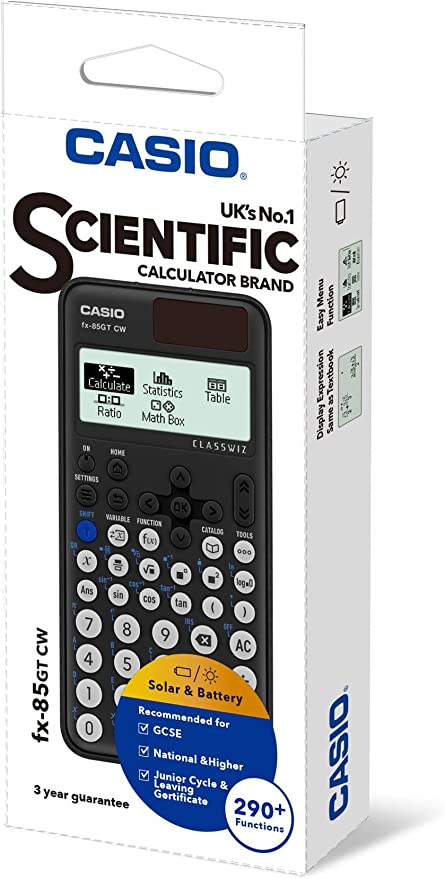 Casio FX-85GTCW Black Scientific Calculator - PreDegree