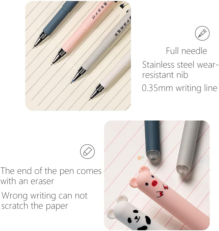 Cute Cartoon Animal Erasable Pens - PreDegree