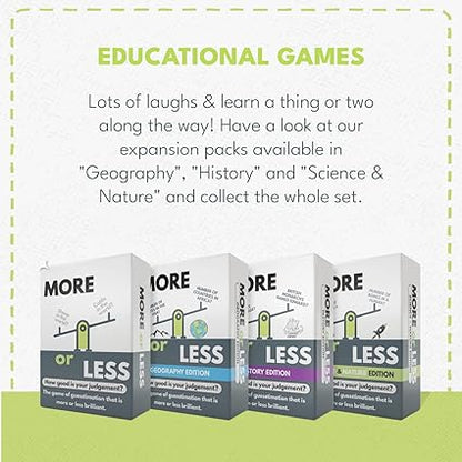 More or Less educational games with multiple versions