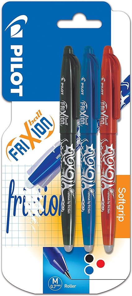 1 black, 1 Red, and 1 blue Pilot Frixion Pen set