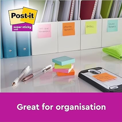 Post-it Super Sticky  great for organisation