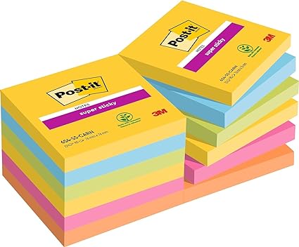 Post-it Super Sticky Carnival 12 Pack