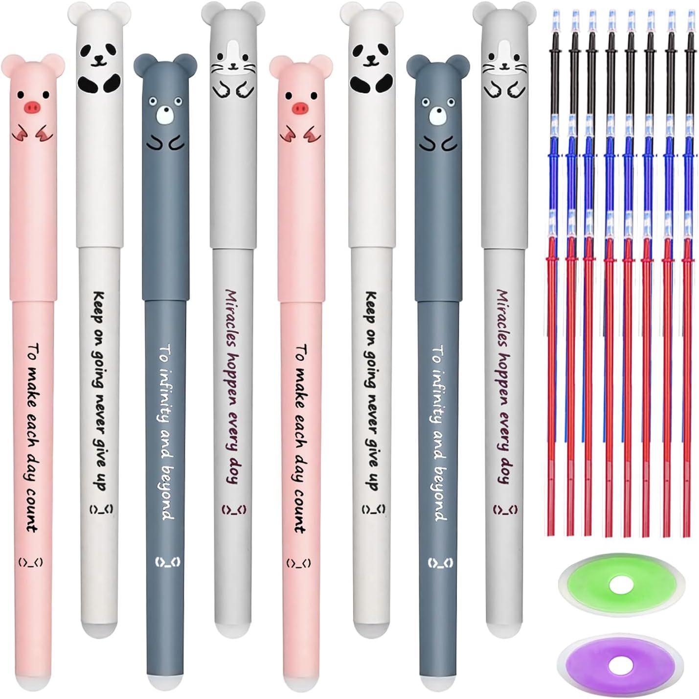 Cute Cartoon Animal Erasable Pens - PreDegree