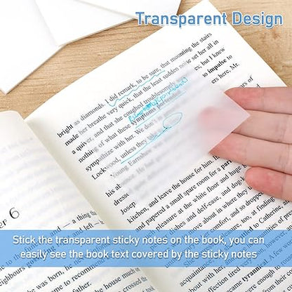 Transparent Sticky Notes - 150 Notes - PreDegree