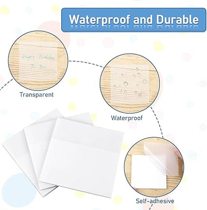 Transparent Sticky Notes - 150 Notes - PreDegree